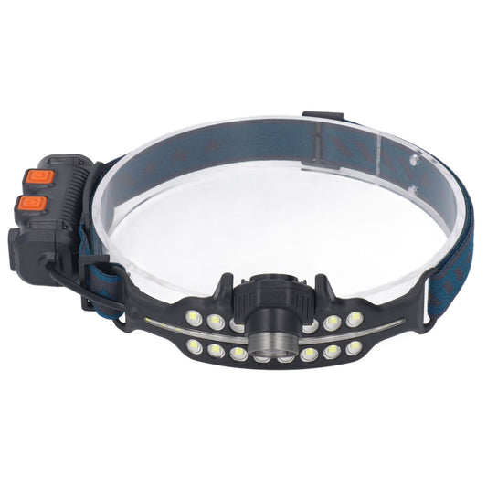 LED Headlamp Induction Type C Charging Red LED Warning Adjustable Head Flashlight for Work Camping V1294-YM0521-3119230003511