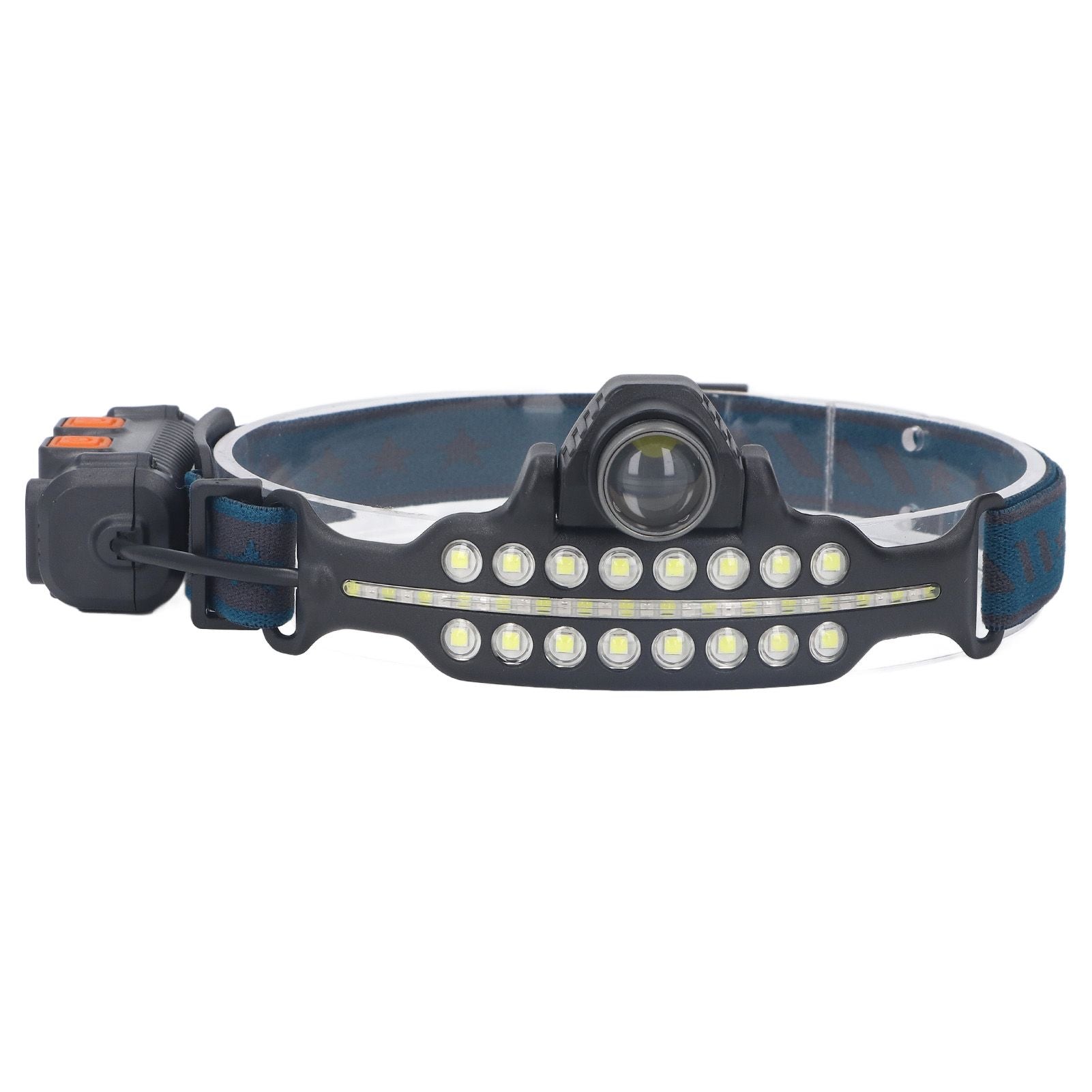 LED Headlamp Induction Type C Charging Red LED Warning Adjustable Head Flashlight for Work Camping V1294-YM0521-3119230003511