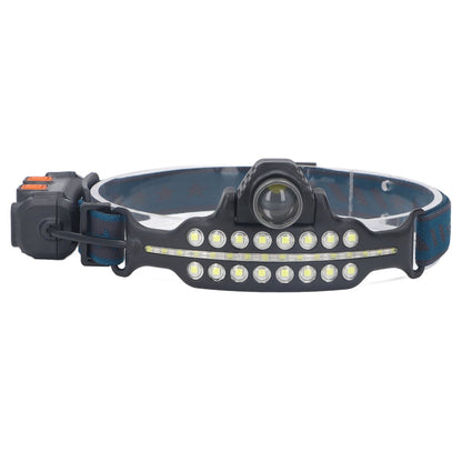 LED Headlamp Induction Type C Charging Red LED Warning Adjustable Head Flashlight for Work Camping V1294-YM0521-3119230003511