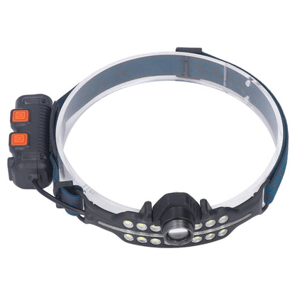 LED Headlamp Induction Type C Charging Red LED Warning Adjustable Head Flashlight for Work Camping V1294-YM0521-3119230003511