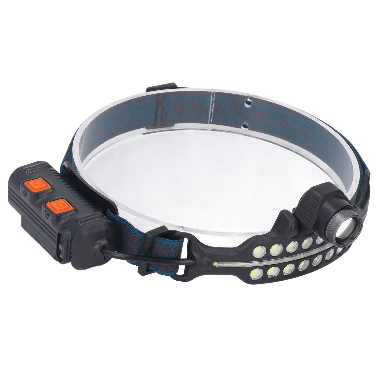 LED Headlamp Induction Type C Charging Red LED Warning Adjustable Head Flashlight for Work Camping V1294-YM0521-3119230003511