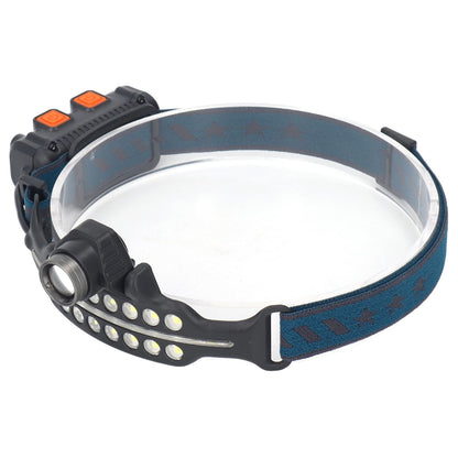 LED Headlamp Induction Type C Charging Red LED Warning Adjustable Head Flashlight for Work Camping V1294-YM0521-3119230003511