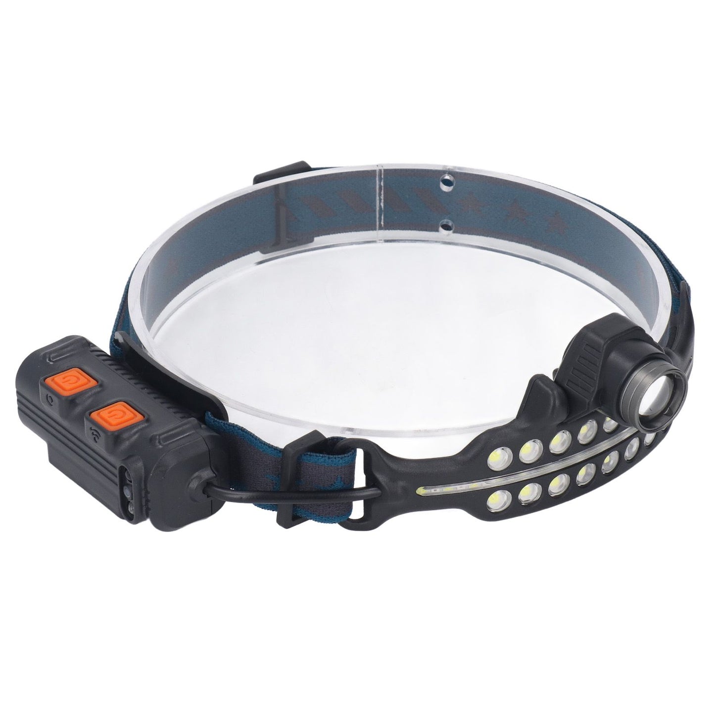 LED Headlamp Induction Type C Charging Red LED Warning Adjustable Head Flashlight for Work Camping V1294-YM0521-3119230003511