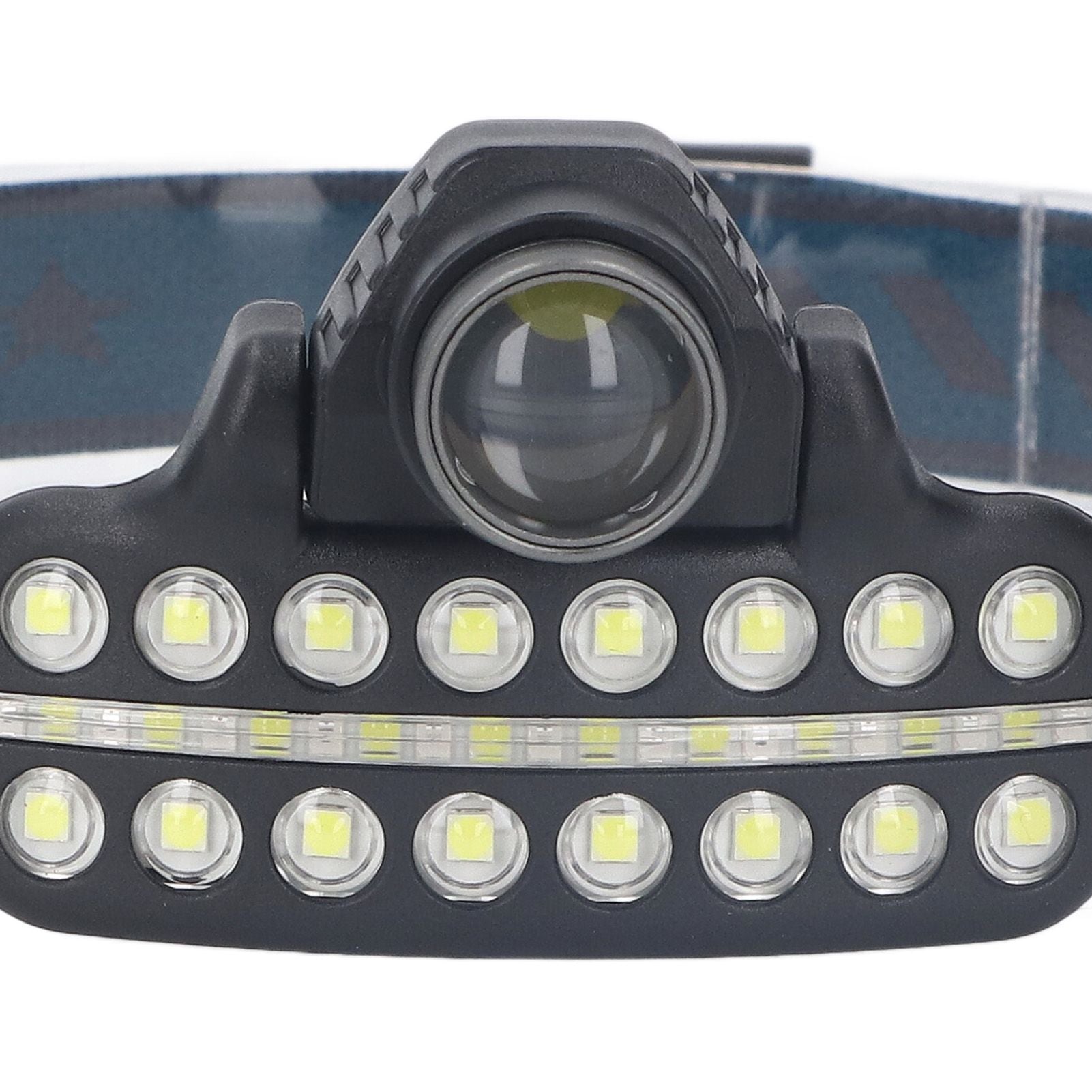 LED Headlamp Induction Type C Charging Red LED Warning Adjustable Head Flashlight for Work Camping V1294-YM0521-3119230003511