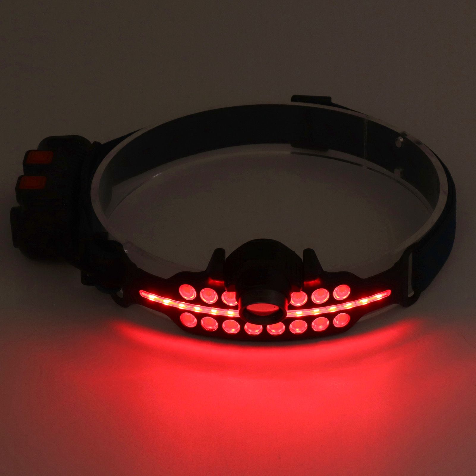LED Headlamp Induction Type C Charging Red LED Warning Adjustable Head Flashlight for Work Camping V1294-YM0521-3119230003511