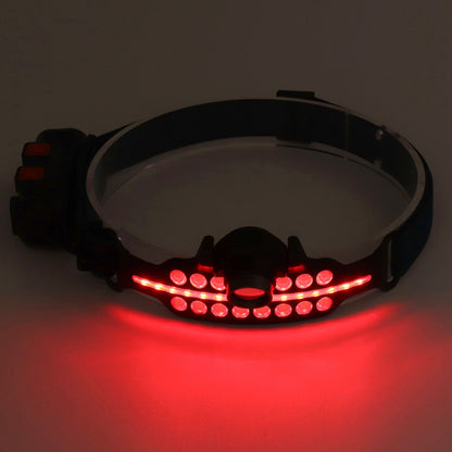 LED Headlamp Induction Type C Charging Red LED Warning Adjustable Head Flashlight for Work Camping V1294-YM0521-3119230003511