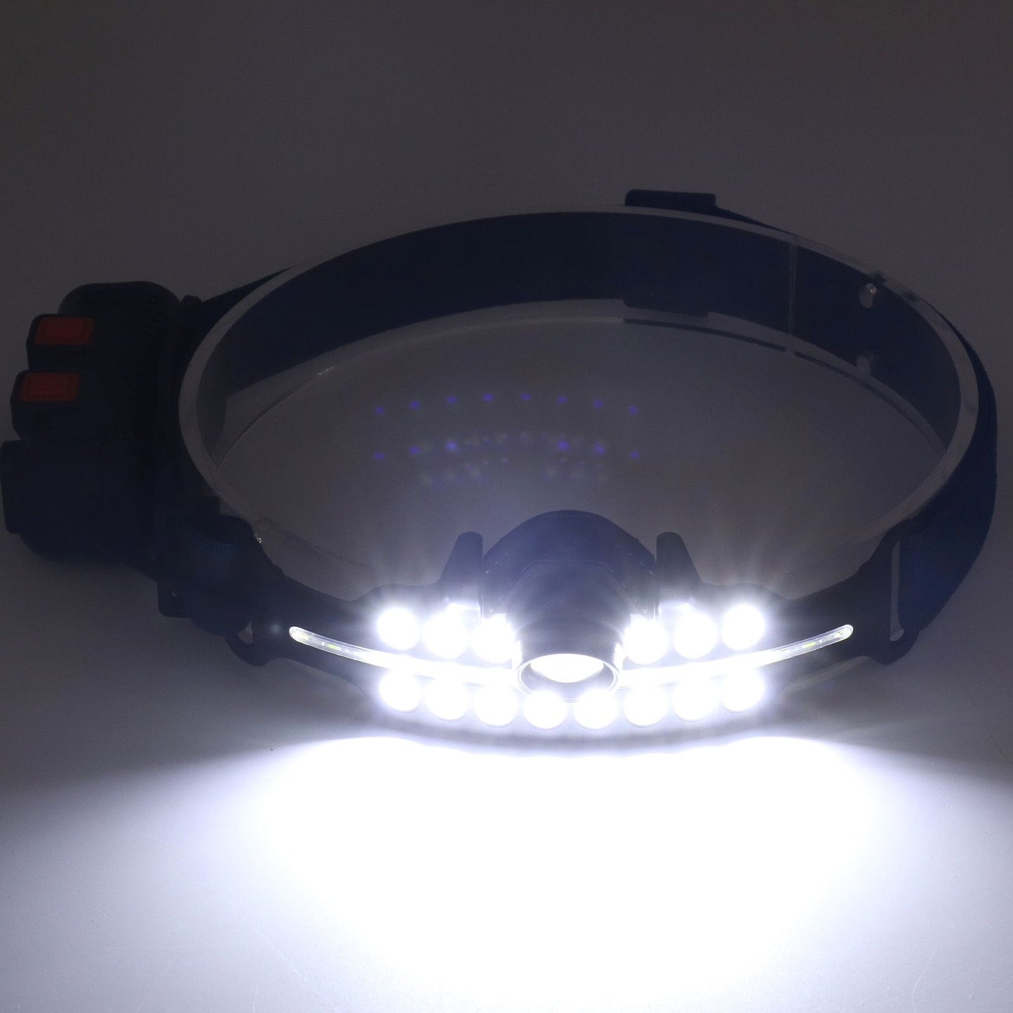 LED Headlamp Induction Type C Charging Red LED Warning Adjustable Head Flashlight for Work Camping V1294-YM0521-3119230003511