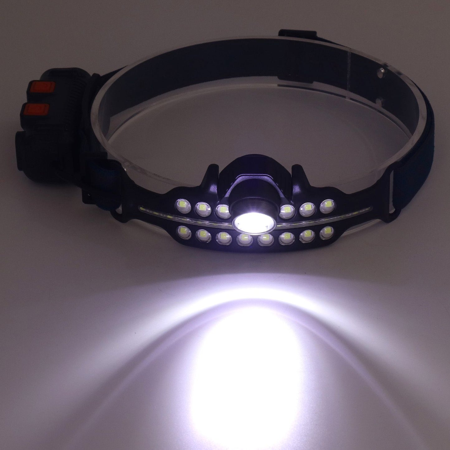 LED Headlamp Induction Type C Charging Red LED Warning Adjustable Head Flashlight for Work Camping V1294-YM0521-3119230003511