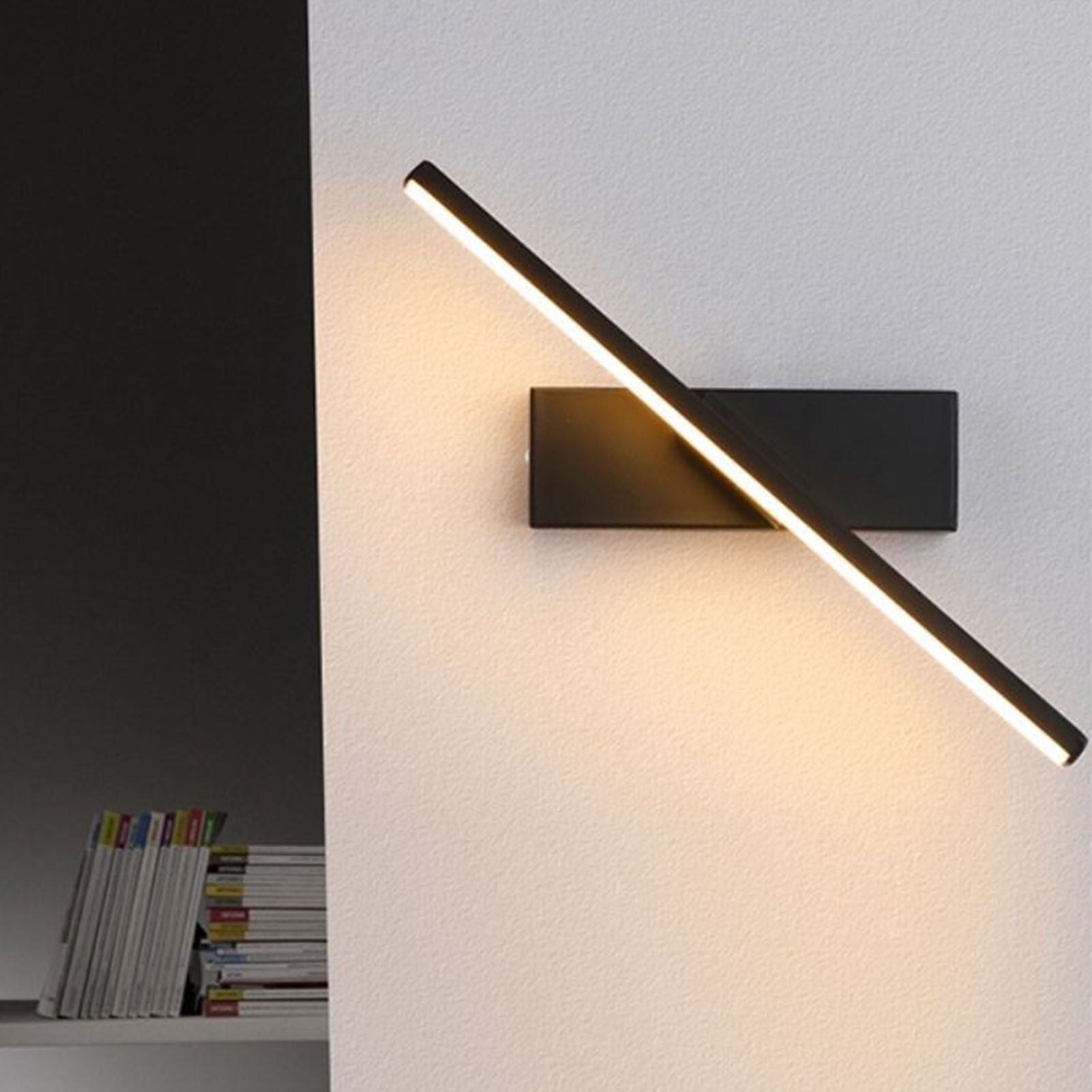 Bedroom Rotating Wall Lamp Iron Shell High Temperature Baking Surface Anti Corrosion Bedside Lamp for Home V1294-YM0521-3119230007011