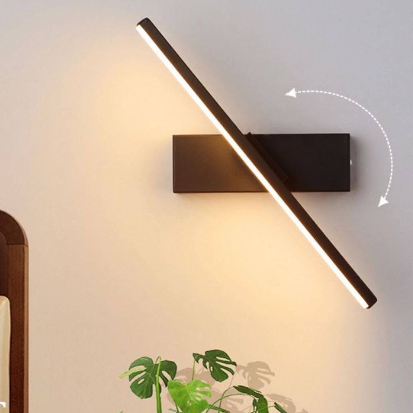 Bedroom Rotating Wall Lamp Iron Shell High Temperature Baking Surface Anti Corrosion Bedside Lamp for Home V1294-YM0521-3119230007011