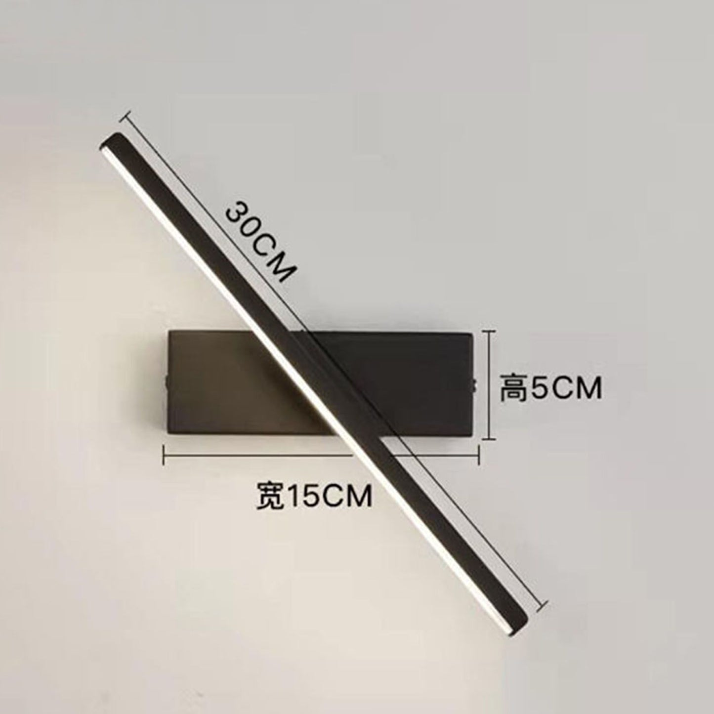 Bedroom Rotating Wall Lamp Iron Shell High Temperature Baking Surface Anti Corrosion Bedside Lamp for Home V1294-YM0521-3119230007011