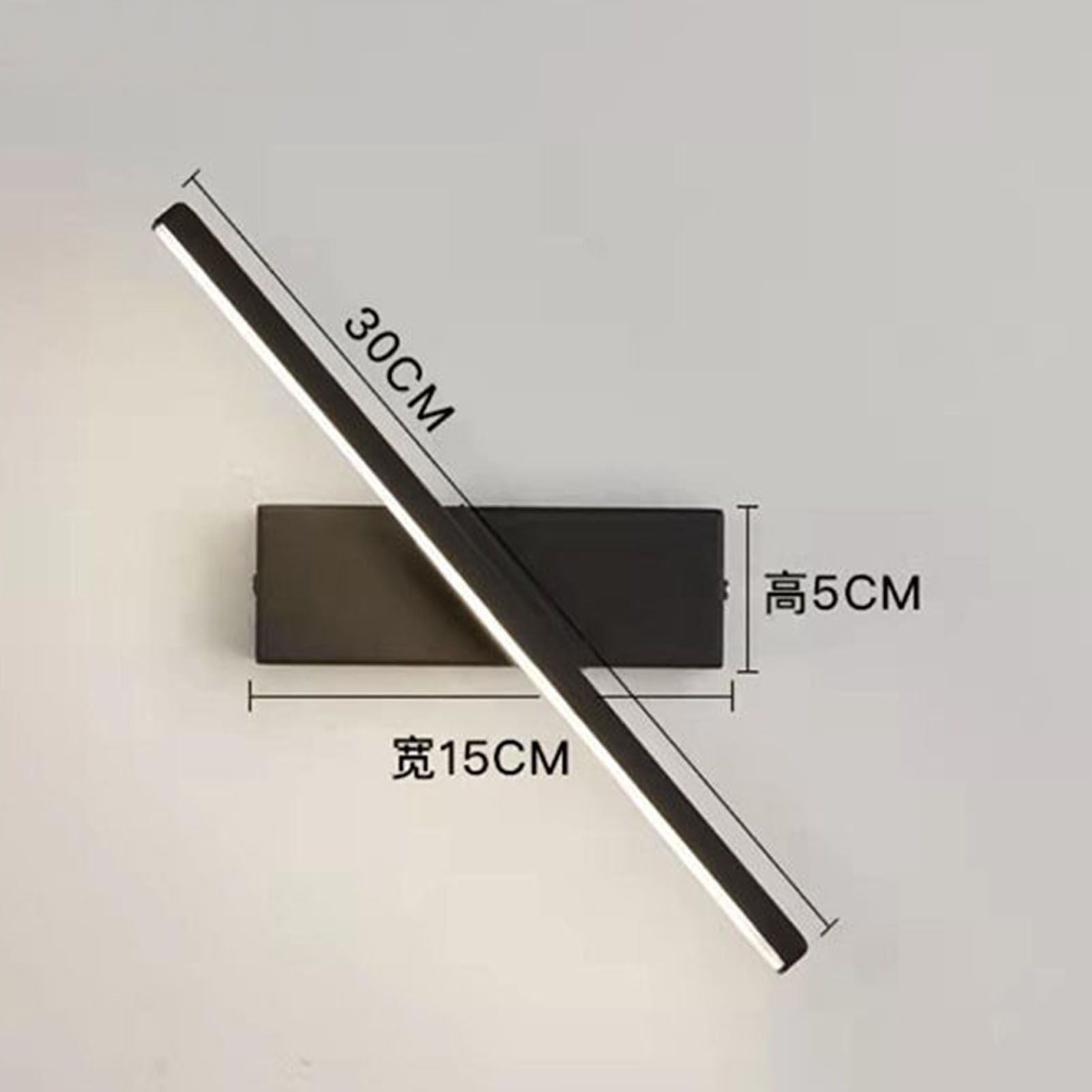 Bedroom Rotating Wall Lamp Iron Shell High Temperature Baking Surface Anti Corrosion Bedside Lamp for Home V1294-YM0521-3119230007011