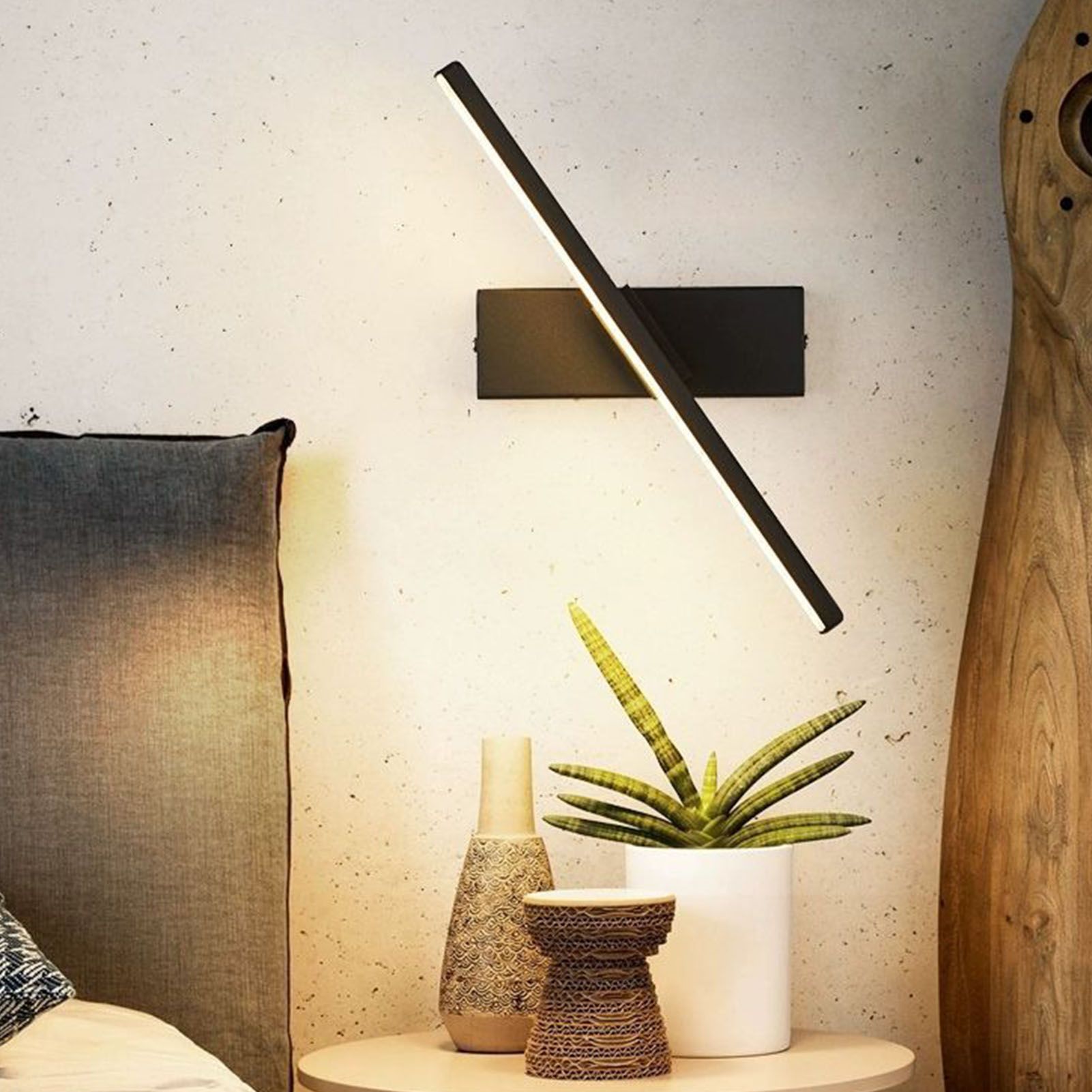 Bedroom Rotating Wall Lamp Iron Shell High Temperature Baking Surface Anti Corrosion Bedside Lamp for Home V1294-YM0521-3119230007011