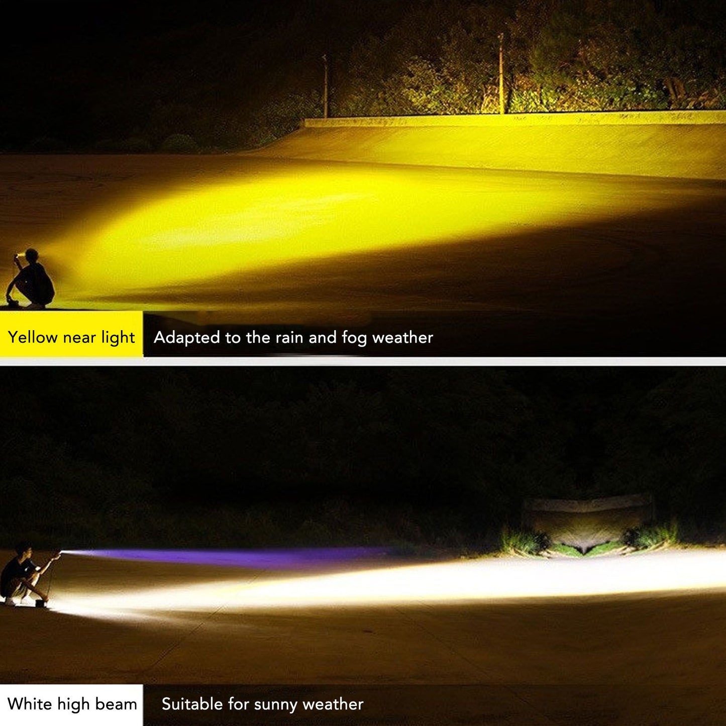 Motorcycle Driving Fog Lights Bird Shape 2000LM IP67 Waterproof Motorcycle LED Headlight for 12-80V Motorbikes V1294-YM0521-3119230007111