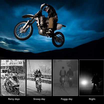 Motorcycle Driving Fog Lights Bird Shape 2000LM IP67 Waterproof Motorcycle LED Headlight for 12-80V Motorbikes V1294-YM0521-3119230007111