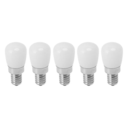 5Pcs LED Refrigerator Light Bulb Fridge Lamp E12 for Freezer Home Lighting Energy Saving 120V White Light V1294-YM0521-3119230010011