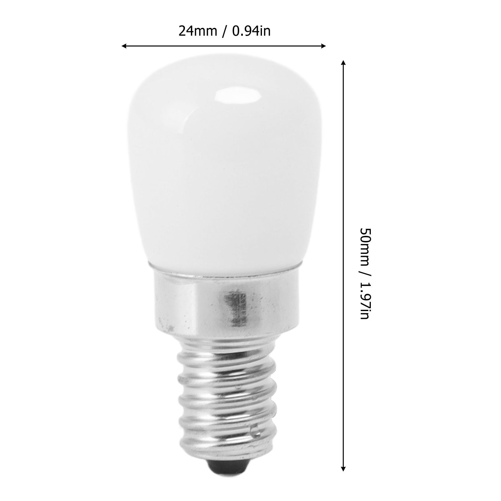 5Pcs LED Refrigerator Light Bulb Fridge Lamp E12 for Freezer Home Lighting Energy Saving 120V White Light V1294-YM0521-3119230010011