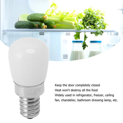 5Pcs LED Refrigerator Light Bulb Fridge Lamp E12 for Freezer Home Lighting Energy Saving 120V White Light V1294-YM0521-3119230010011