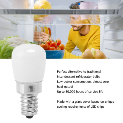 5Pcs LED Refrigerator Light Bulb Fridge Lamp E12 for Freezer Home Lighting Energy Saving 120V White Light V1294-YM0521-3119230010011