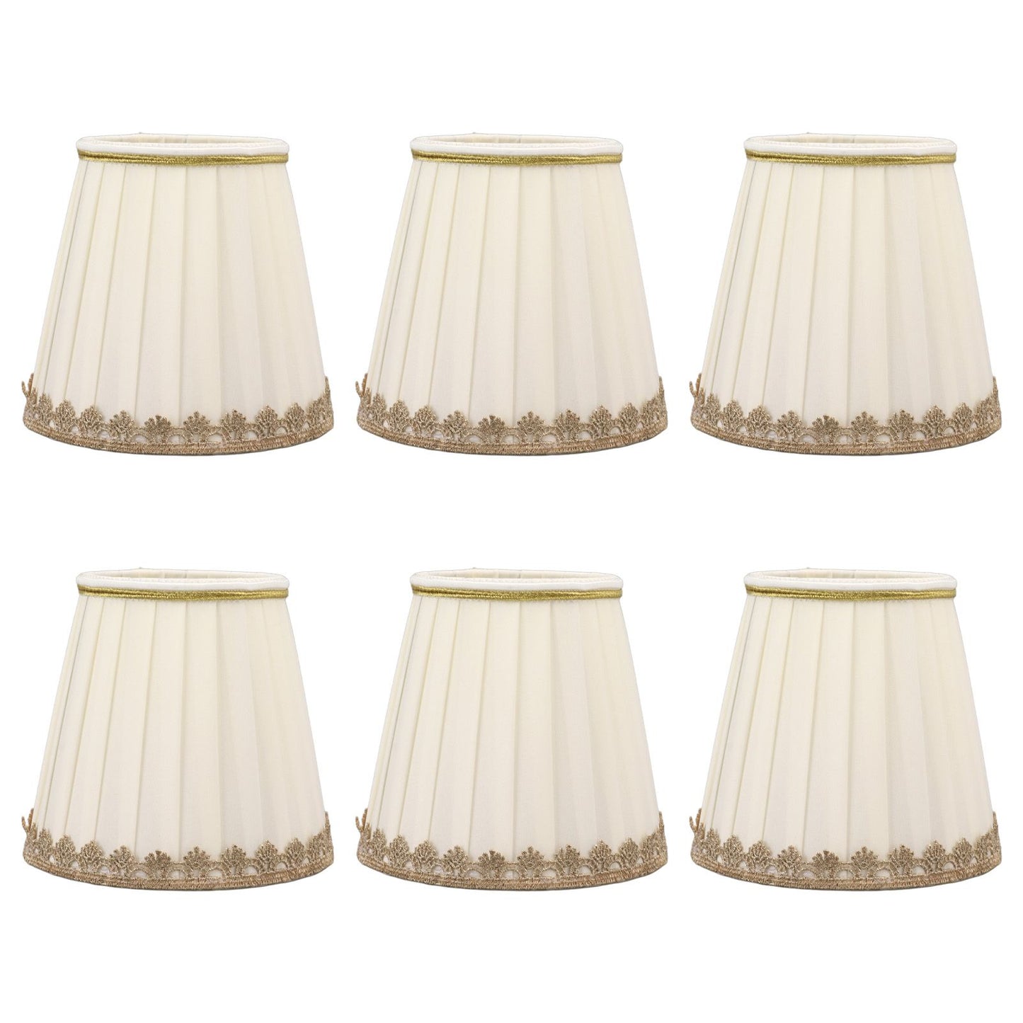 6PCS Candle Lamp Lampshade Clip On Fabrics Lampshades Set for Table Lamp Wall Lamp V1294-YM0521-3119230010611