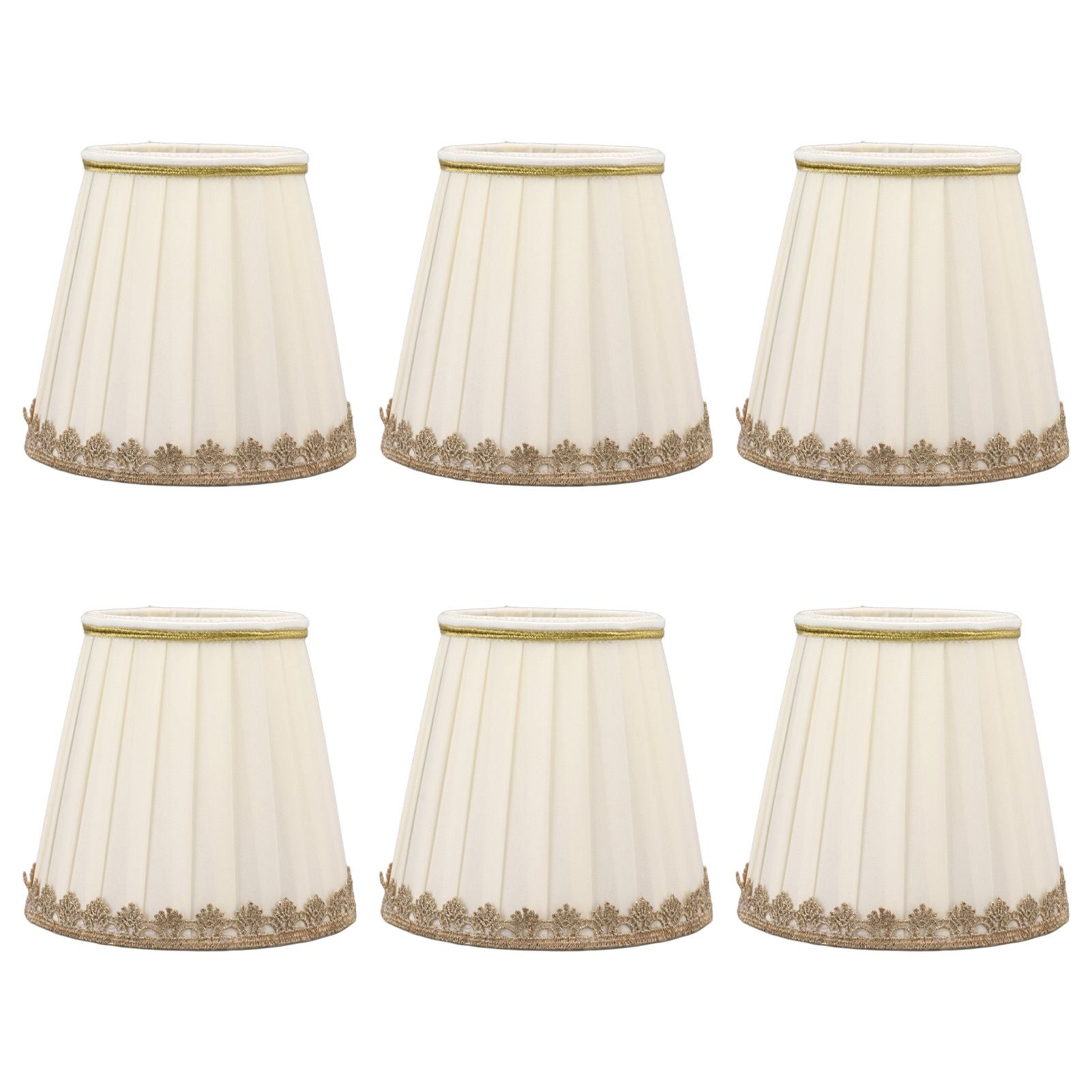 6PCS Candle Lamp Lampshade Clip On Fabrics Lampshades Set for Table Lamp Wall Lamp V1294-YM0521-3119230010611