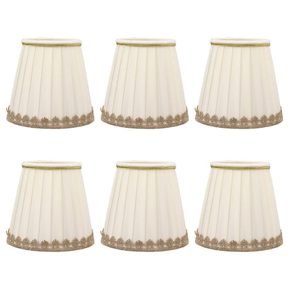 6PCS Candle Lamp Lampshade Clip On Fabrics Lampshades Set for Table Lamp Wall Lamp V1294-YM0521-3119230010611