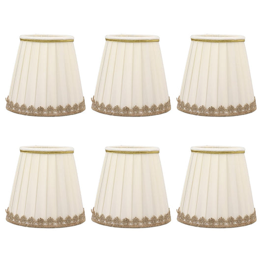 6PCS Candle Lamp Lampshade Clip On Fabrics Lampshades Set for Table Lamp Wall Lamp V1294-YM0521-3119230010611