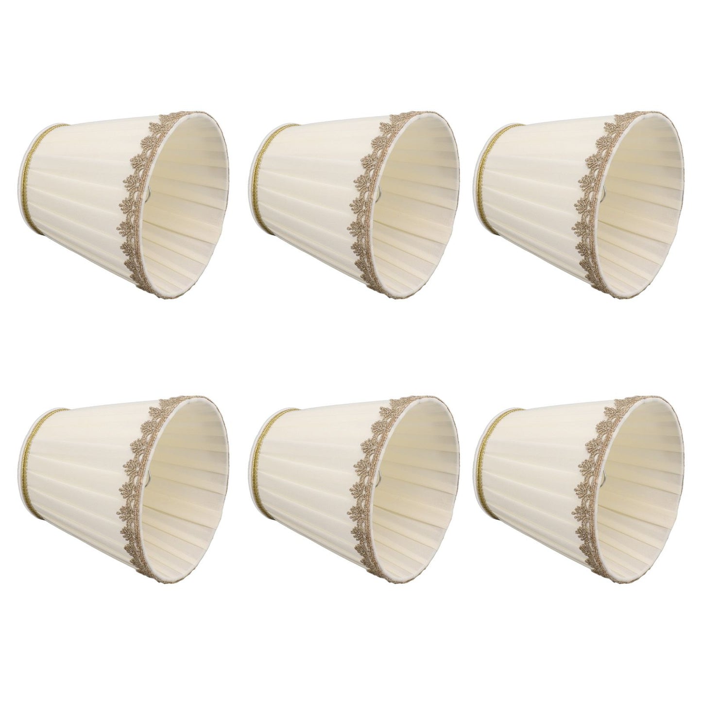 6PCS Candle Lamp Lampshade Clip On Fabrics Lampshades Set for Table Lamp Wall Lamp V1294-YM0521-3119230010611