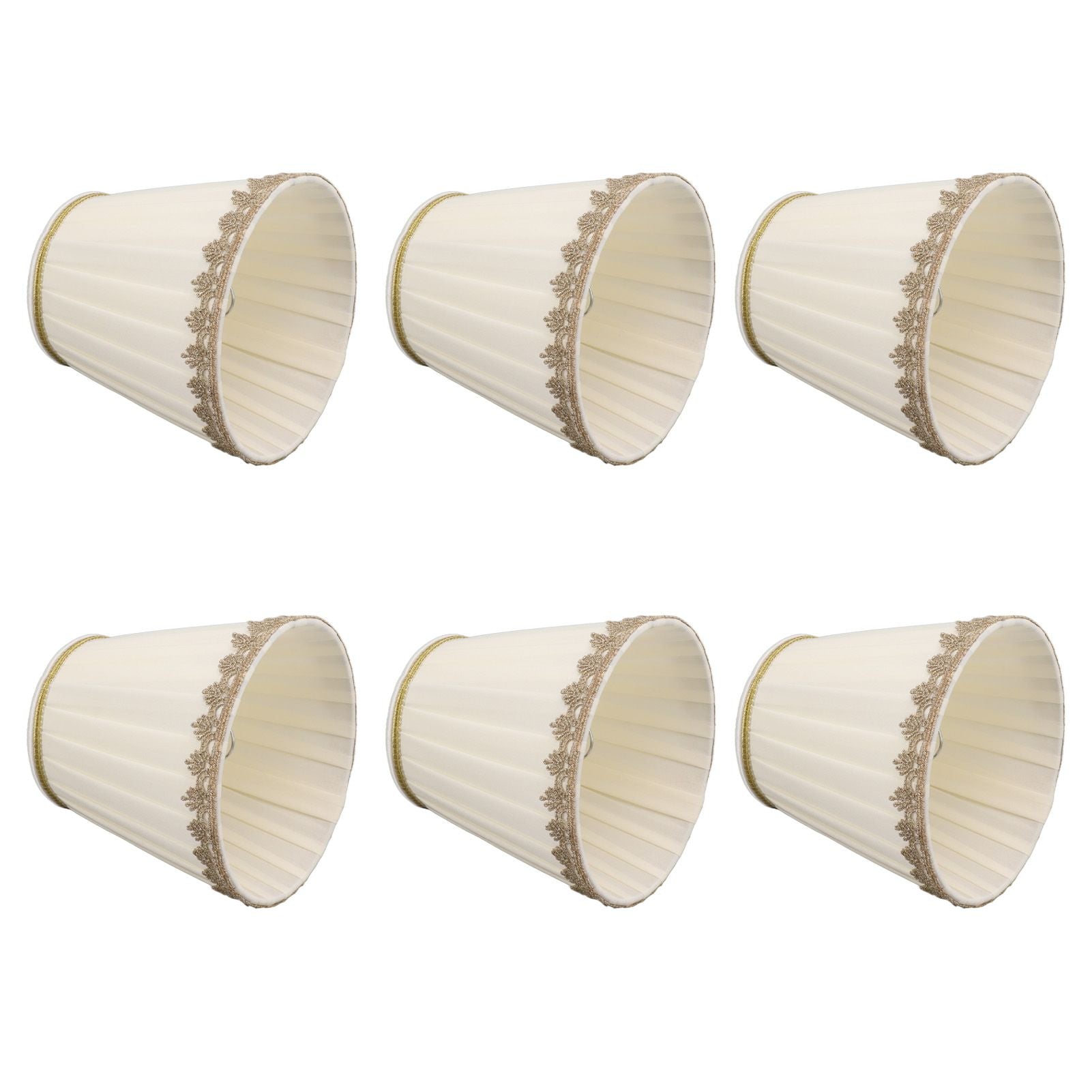 6PCS Candle Lamp Lampshade Clip On Fabrics Lampshades Set for Table Lamp Wall Lamp V1294-YM0521-3119230010611