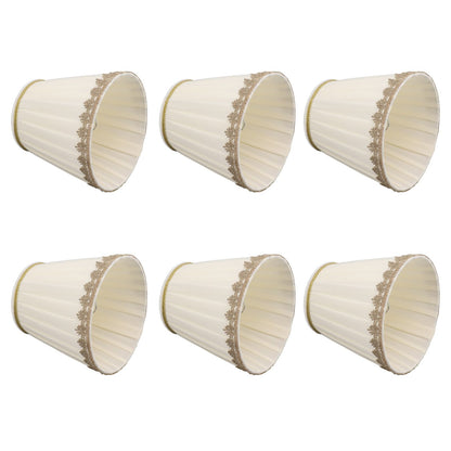 6PCS Candle Lamp Lampshade Clip On Fabrics Lampshades Set for Table Lamp Wall Lamp V1294-YM0521-3119230010611