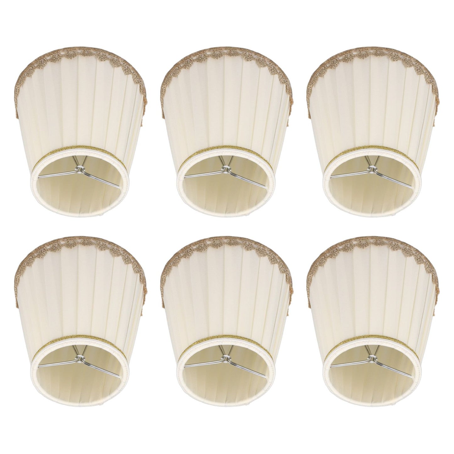 6PCS Candle Lamp Lampshade Clip On Fabrics Lampshades Set for Table Lamp Wall Lamp V1294-YM0521-3119230010611