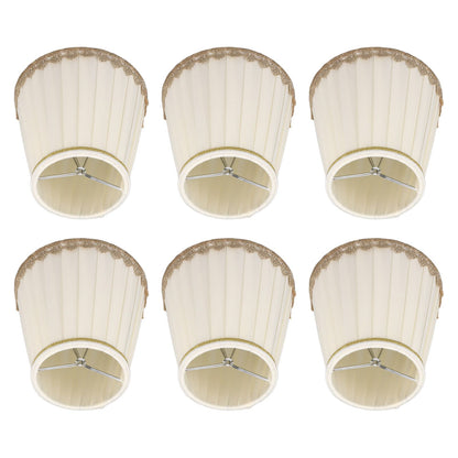 6PCS Candle Lamp Lampshade Clip On Fabrics Lampshades Set for Table Lamp Wall Lamp V1294-YM0521-3119230010611