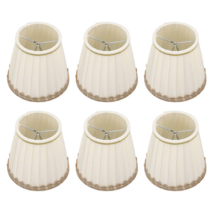 6PCS Candle Lamp Lampshade Clip On Fabrics Lampshades Set for Table Lamp Wall Lamp V1294-YM0521-3119230010611