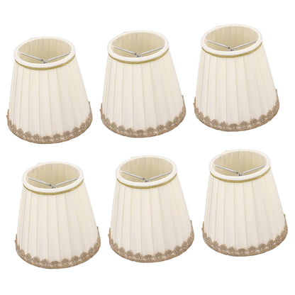 6PCS Candle Lamp Lampshade Clip On Fabrics Lampshades Set for Table Lamp Wall Lamp V1294-YM0521-3119230010611