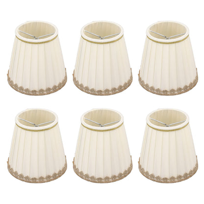 6PCS Candle Lamp Lampshade Clip On Fabrics Lampshades Set for Table Lamp Wall Lamp V1294-YM0521-3119230010611