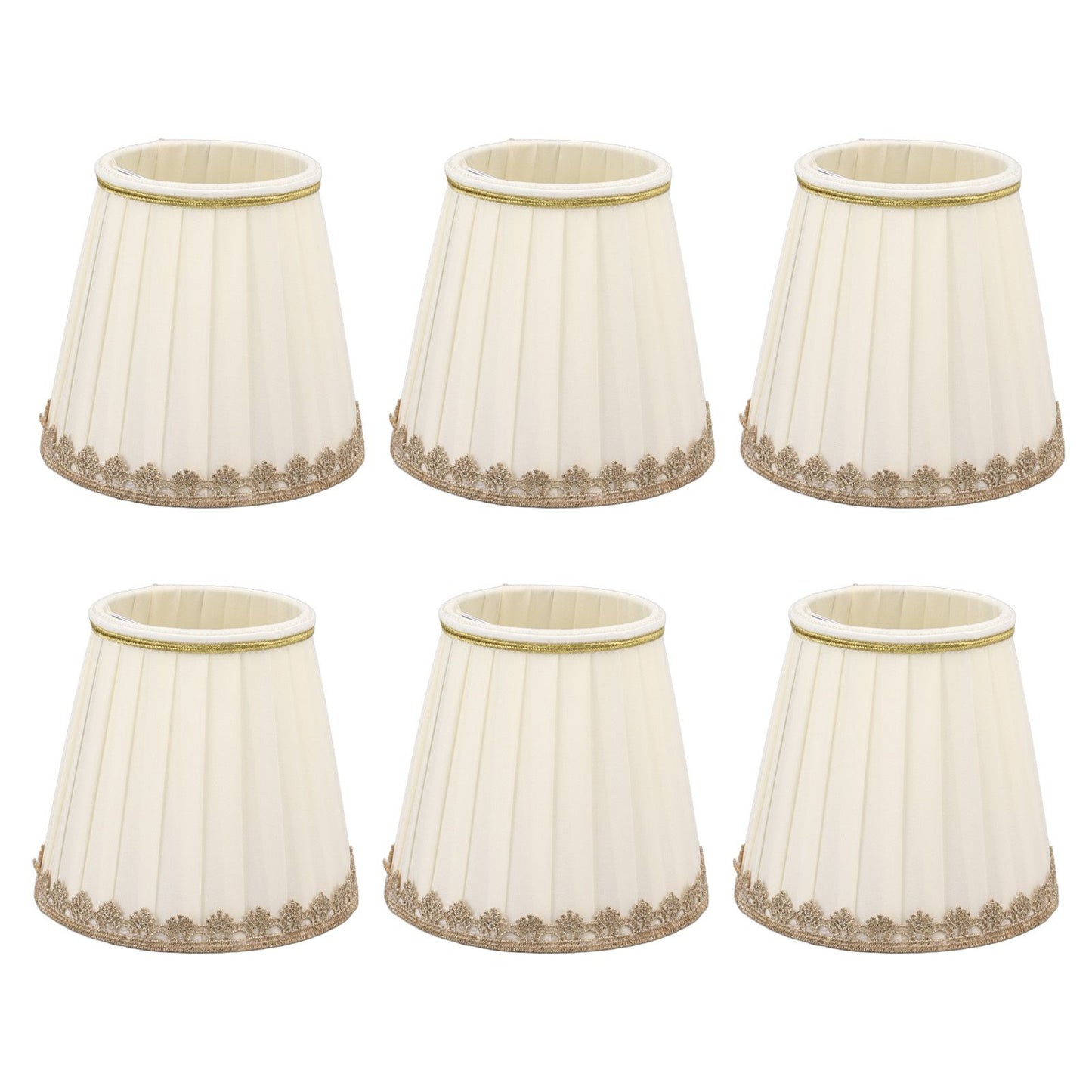 6PCS Candle Lamp Lampshade Clip On Fabrics Lampshades Set for Table Lamp Wall Lamp V1294-YM0521-3119230010611