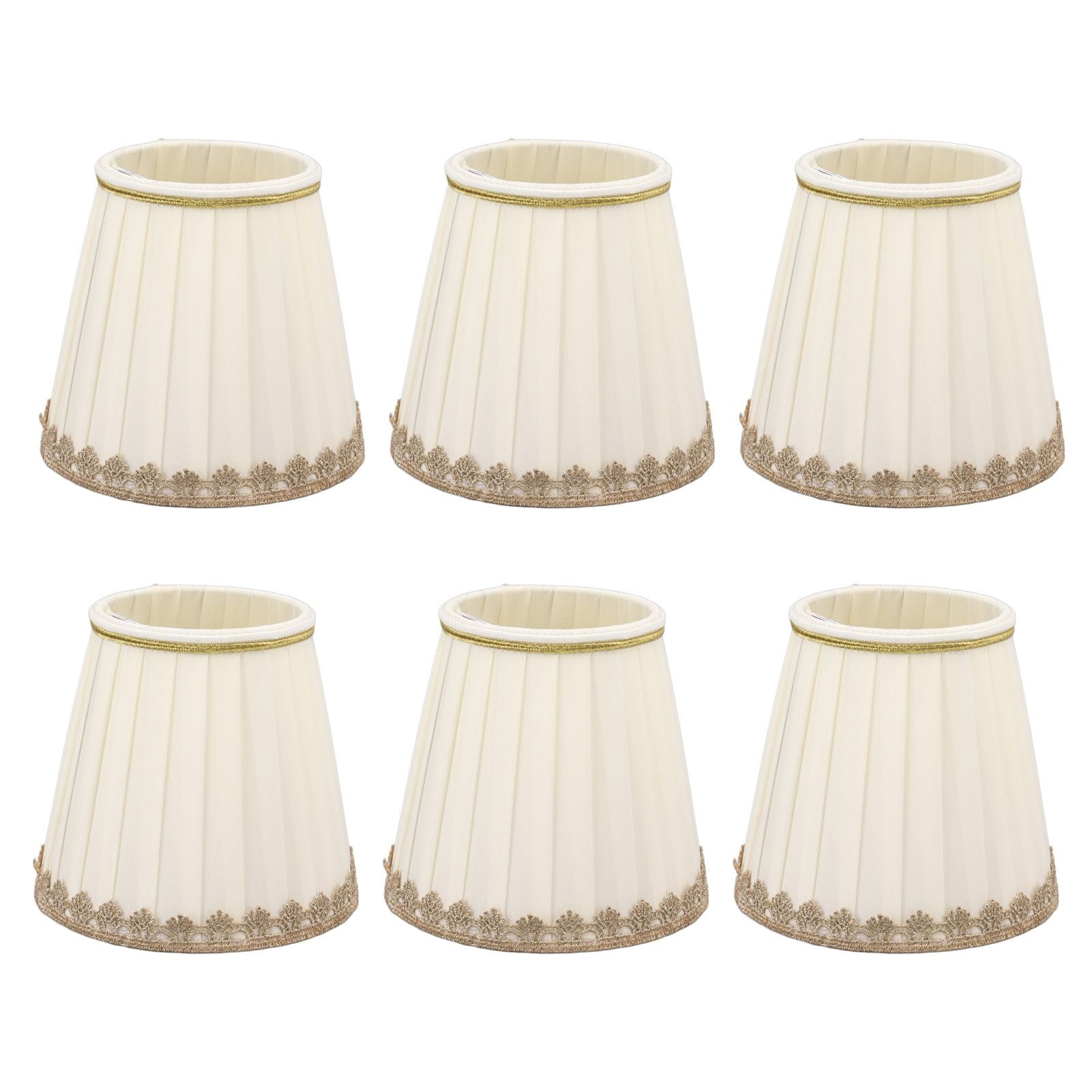 6PCS Candle Lamp Lampshade Clip On Fabrics Lampshades Set for Table Lamp Wall Lamp V1294-YM0521-3119230010611