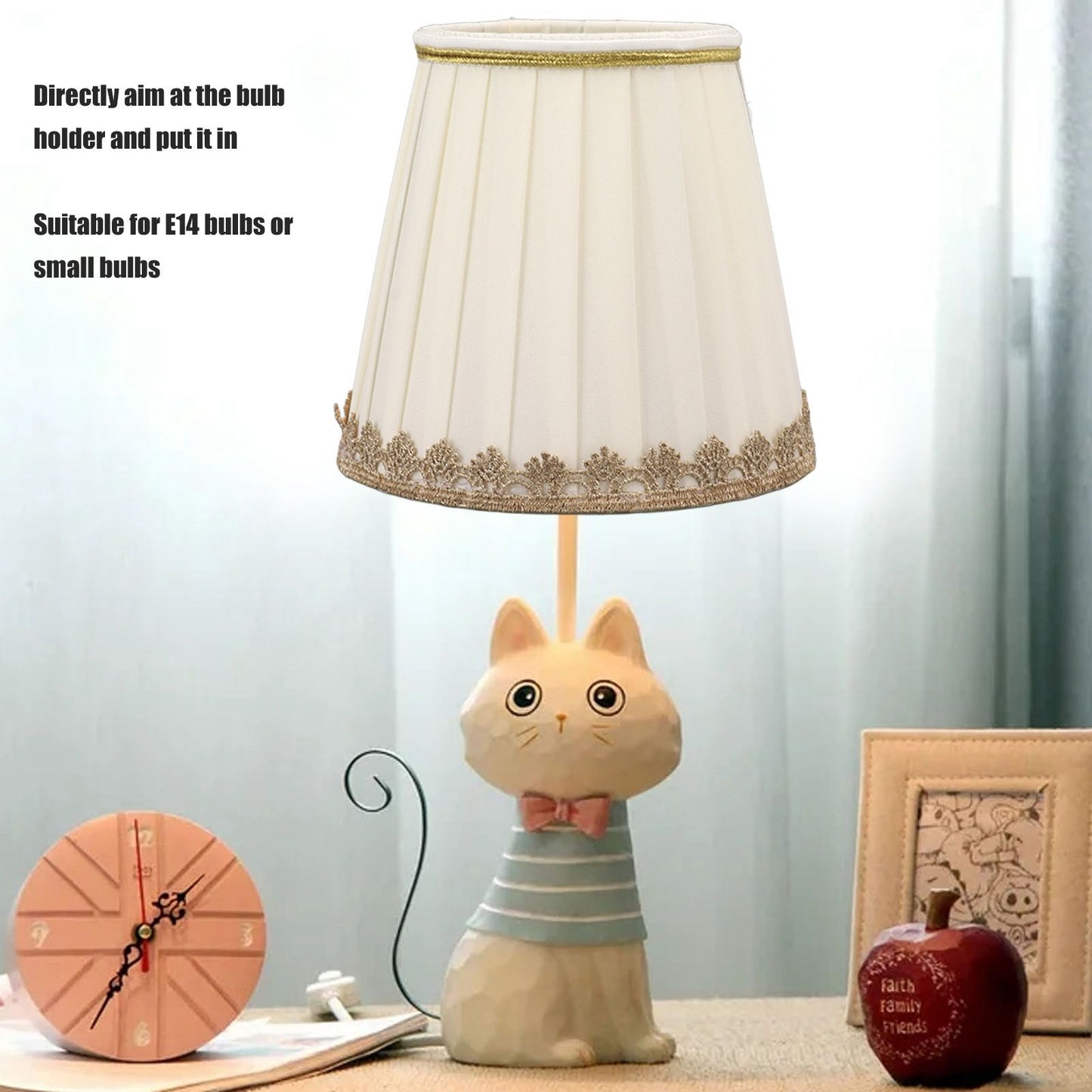 6PCS Candle Lamp Lampshade Clip On Fabrics Lampshades Set for Table Lamp Wall Lamp V1294-YM0521-3119230010611