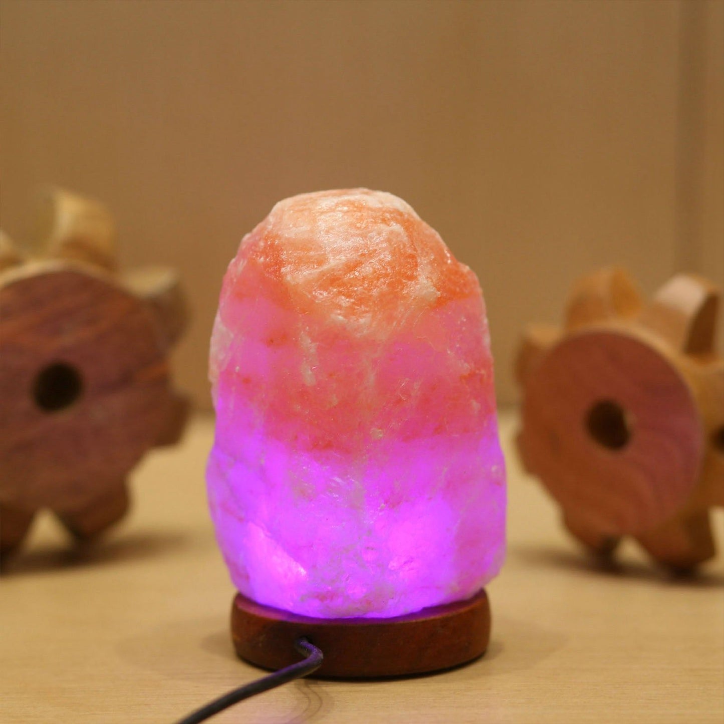 Himalayan Salt Lamp Colorful Changing LED Crystal Salt Lamp USB Power Natural Landscape Light V1294-YM0521-3119230011811