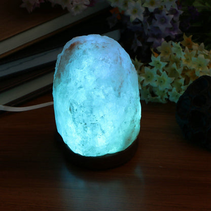 Himalayan Salt Lamp Colorful Changing LED Crystal Salt Lamp USB Power Natural Landscape Light V1294-YM0521-3119230011811