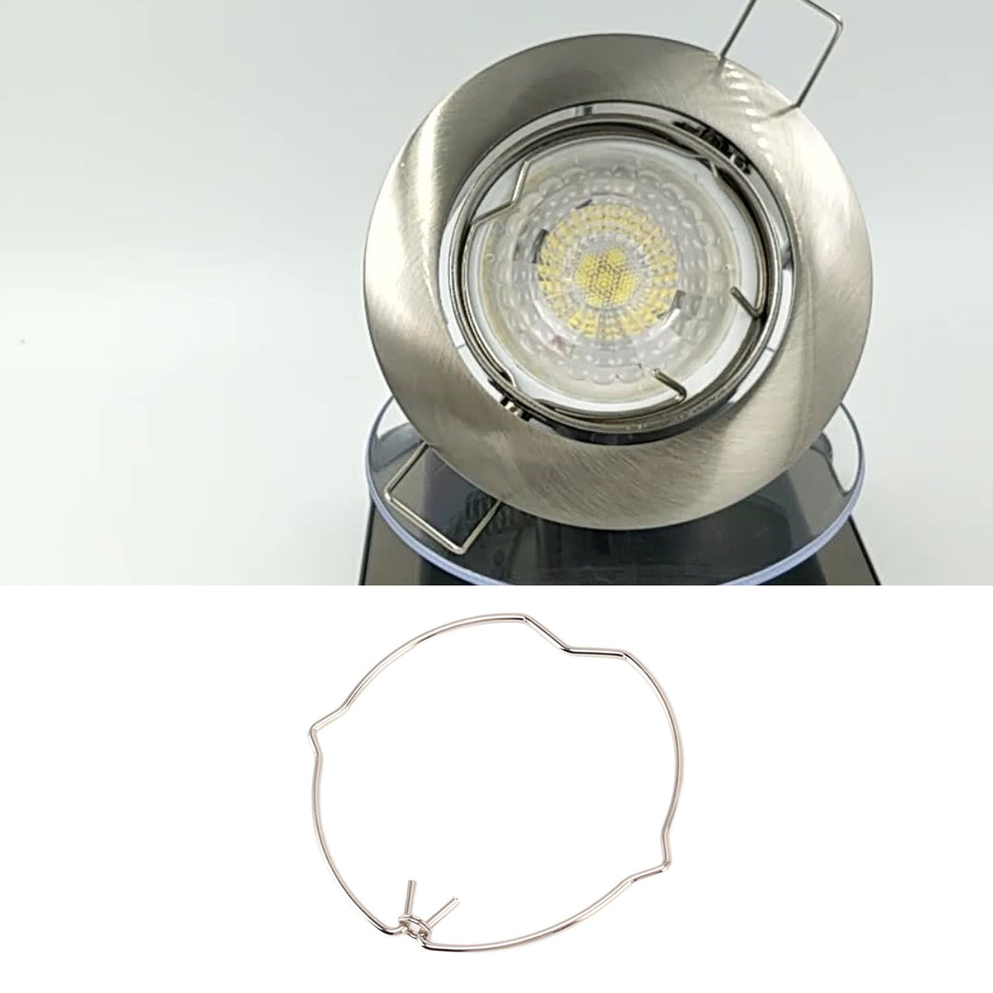 20PCS MR16 Downlight Retaining Spring Clips Smooth Surface Exquisite Craftsmanship for Spotlight V1294-YM0521-3119230015511