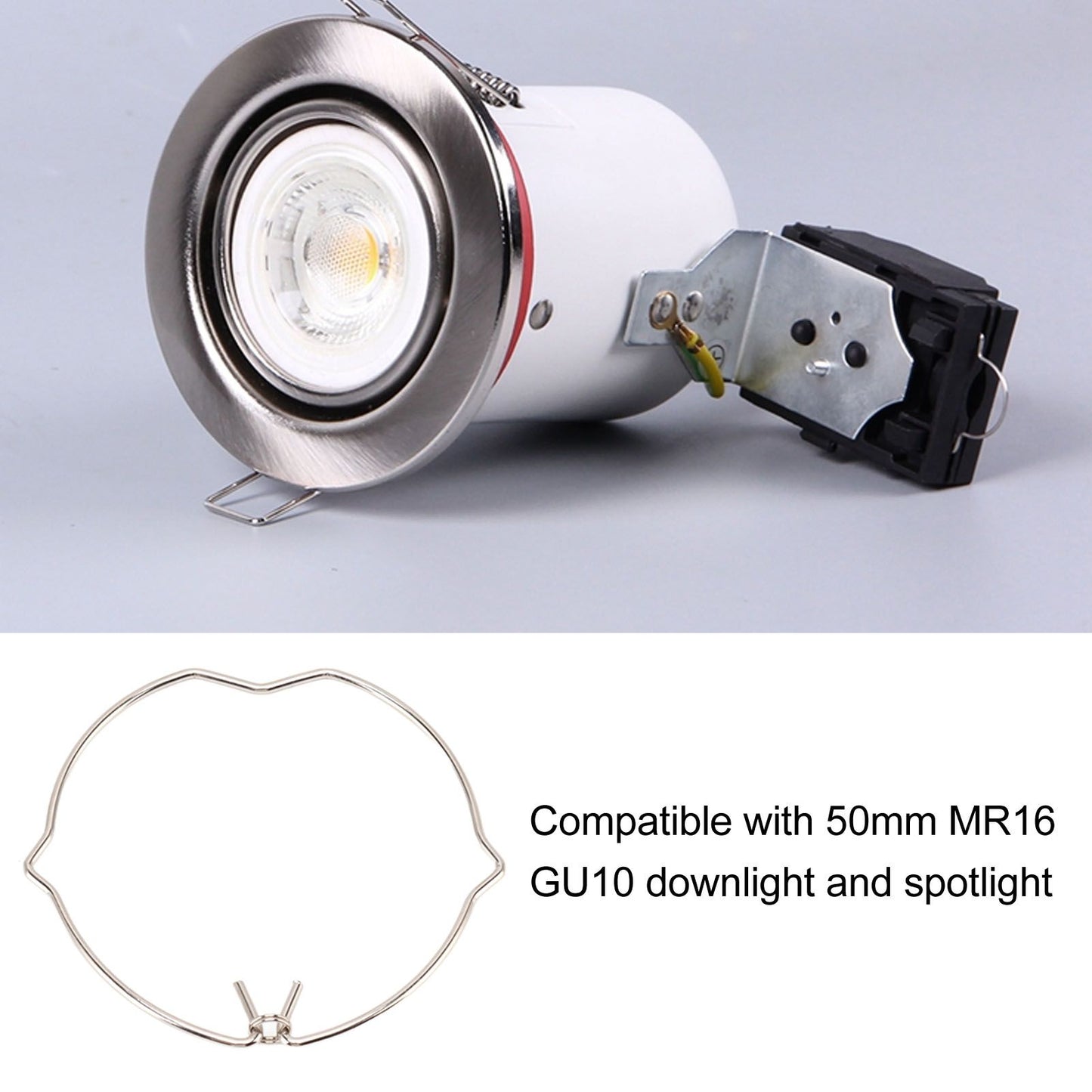 20PCS MR16 Downlight Retaining Spring Clips Smooth Surface Exquisite Craftsmanship for Spotlight V1294-YM0521-3119230015511