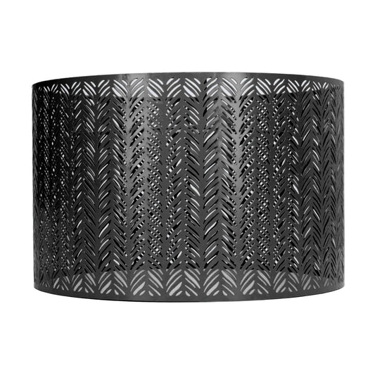 Drum Lamp Shade E27 E14 Clip Fir Leaf Shape Hollow Out Metal Decorative Lampshade Cover for Table Wall V1294-YM0521-3119230016912