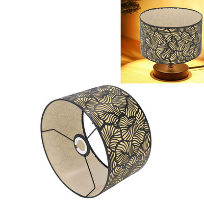 Black Hollow Metal Lampshade with Yellow Lining Metal Table Lamp Light Shade for E27 E14 Caliber Base V1294-YM0521-3119230017311