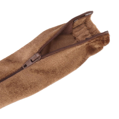 Chain Cover Dustproof Wire Flannelette Cloth 60cm Length 5cm Width with Zipper for Protection Light Brown V1294-YM0521-3119230023114