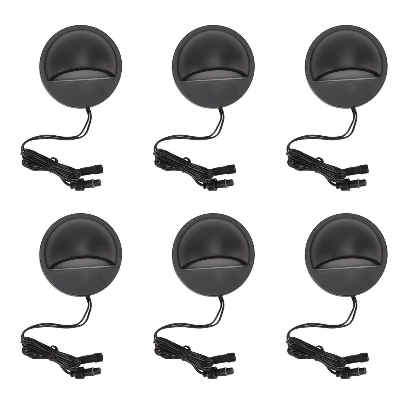 6PCS Low Voltage Deck Lights IP67 Waterproof Warm White LED Step Lamp for Garden Fence Stair 12 to 36V V1294-YM0521-3119230023211