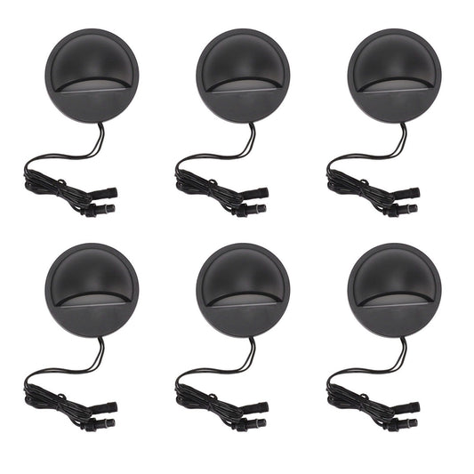 6PCS Low Voltage Deck Lights IP67 Waterproof Warm White LED Step Lamp for Garden Fence Stair 12 to 36V V1294-YM0521-3119230023211