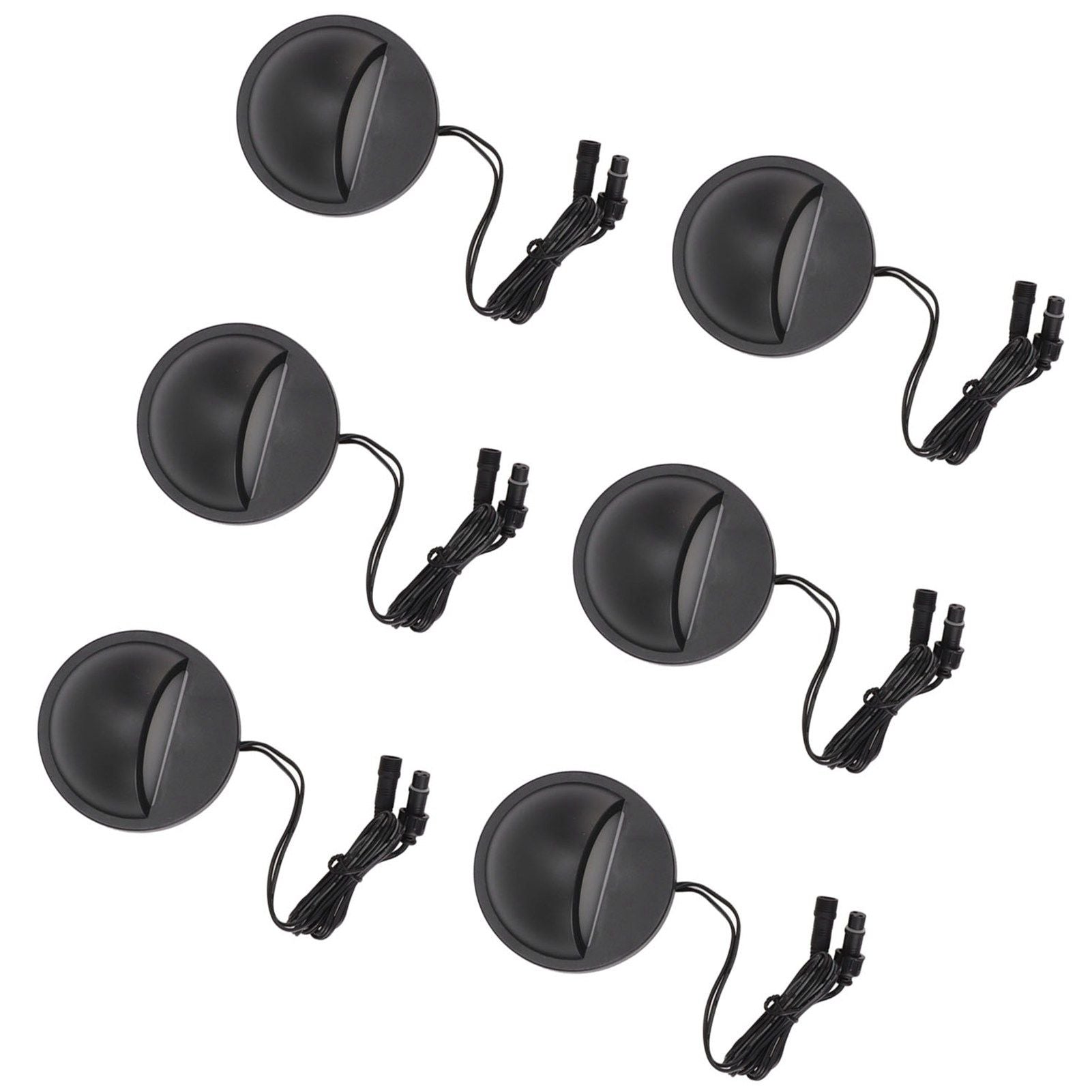 6PCS Low Voltage Deck Lights IP67 Waterproof Warm White LED Step Lamp for Garden Fence Stair 12 to 36V V1294-YM0521-3119230023211