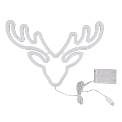 Neon Light LED Sign USB Battery Powered Christmas Holiday Bedroom Wall Decor Ornaments Warm Light V1294-YM0521-3119230024511