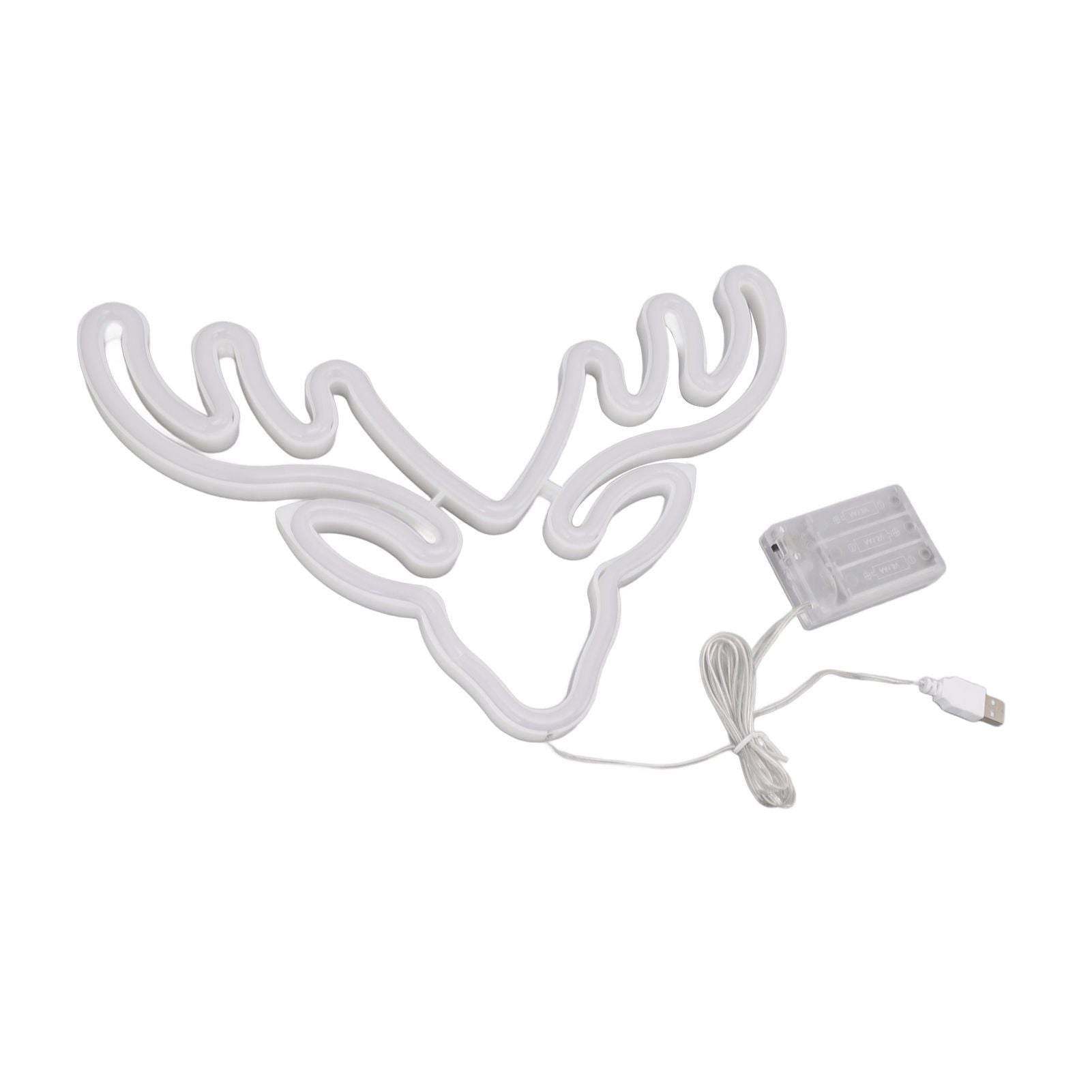 Neon Light LED Sign USB Battery Powered Christmas Holiday Bedroom Wall Decor Ornaments Warm Light V1294-YM0521-3119230024511